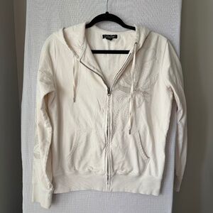 Vintage Y2K Lucky Brand 100% Cotton Hoodie with Embellishments Sz M